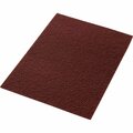 Global Industrial 14in x 20in Stripping Pad, Maroon, 10PK 641307MRX